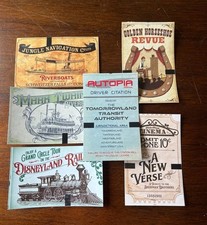 Disneyland 70th Anniversary Attraction Ticket Set, Lot of 6 picture