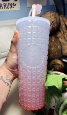 Starbucks 24oz Cherry Blossom (Sakura) Studded Cold Tumbler Cup Limited Edition picture