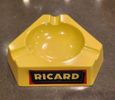 Vintage Advertising Ricard Yellow Triangle Ashtray Plastorex Made In France picture
