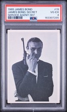 James Bond Sean Connery #19 1965 Topps Secret Agent 007 PSA 4 Vg-ex picture