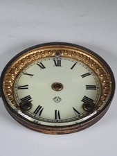 Antique Ansonia Clock Dial Bezel Glass Enamel Face Trade Mark A New York USA picture