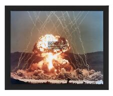 NUCLEAR ATOMIC BOMB DETONATION MUSHROOM CLOUD OPERATION TEAPOT 8X10 FRAMED PHOTO picture