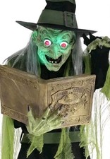 Halloween 6ft Endora The Haunted Enchantress Witch Animatronic LED & Sound NEW  picture