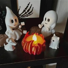 Halloween Ghost Campfire Decor Spooky Outdoor Haunted House Party Yard Prop Set picture