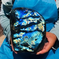 7.32LB Natural Labradorite Quartz Crystal Freeform Mineral Specimen Reiki Heals picture