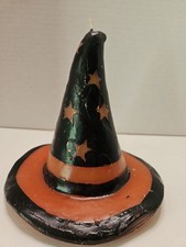 Vintage Halloween Witch Hat Candle 5.5
