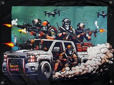 Banner Guys in a pickup truck 600x900 mm💛💙 picture