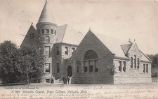 Holland MI Michigan Hope College Winants Chapel Vtg Postcard J76 picture