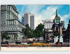 Postcard Looking east from Dominion Square Montreal Canada picture