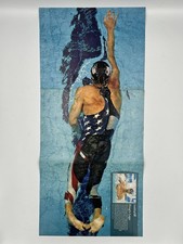2008 Magazine Triple Page Foldout Michael Phelps Olympic Swimming Gold Medalist picture