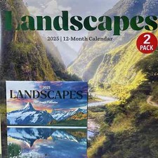 2025 Beautiful Landscapes 12 Month Wall Calendar 12