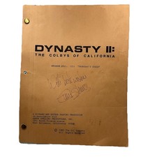 Dynasty II The Colbys 1985 Final Draft Script Fallon Emma Samms Signed Used picture