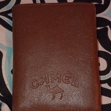 Vintage 1990s Camel Genuine Leather Trifold Wallet Promo Joe Camel picture