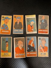 Vintage 1953 James O. Welch Sugar Daddy Comic Character Cards Lot (8) Rare picture