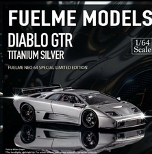 FuelMe 1/64 Lamborghini Diablo GTR Titanium Silver Limited 299 picture
