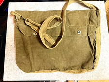 Vintage French Military M1892 Style Canvas Musette Bag Shoulder Satchel olive picture
