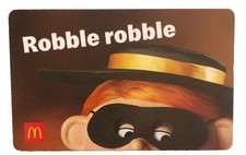 McDonalds 2024 NO VALUE $0 Collectible Arch Gift Card Hamburglar Robble robble picture