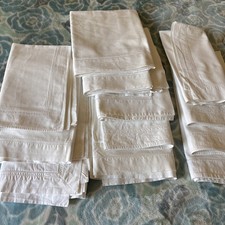 12 vintage European pillow shames/cases preowned Peter Reed and more. White  picture