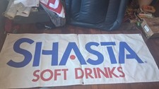 Vintage Shasta Soft Drinks Large 7 Ft Advertising Banner picture