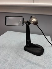 VINTAGE 1940's Bausch & Lomb Lighted Stand with Magnifying Glass 110-120V picture