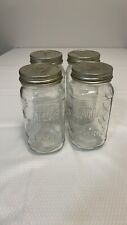 Classico   16 oz Mason Glass Jars With Lids.  Lot of  four. picture