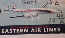 Eastern Air Lines Ticket Jacket 1950's picture