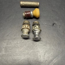 Vintage Auto Accessory Lot Schrader Tire Pressure Gauge 3 Cigarette Lighters picture
