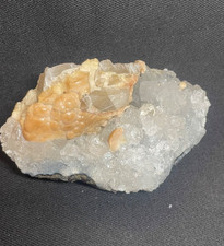 AWESOME RARE FLUORITE CRYSTAL IN APOPHYLLITE CRYSTAL IN MATRIX FORMATION picture