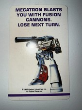 1984 Transformers MEGATRON Defeat The Decepticons Rookie before 1985 Action Card picture