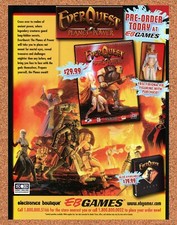 2002 EverQuest Planes Of Power EB Games Original Advertisement / Retro Promo v1 picture