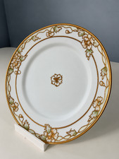 Antique Nippon Morimura Hand Painted Gold Floral Plates 1911-1921 picture
