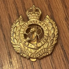 WWI British Army Royal Engineers cap badge picture