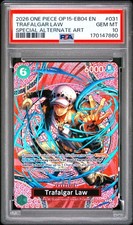 2026 ONE PIECE OP15-EB04-ADVENTURE ON KAMI'S ISLAND #031 TRAFALGAR LAW PSA 10 picture