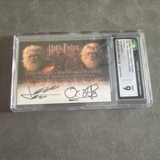2005 Artbox Harry Potter GOF Fred Weasley and George Weasley Auto CGC 9 picture