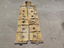 ORIGINAL WWI WWII US ARMY M1917 INFANTRY COMBAT FIELD 10 POCKET AMMO BELT-LONG picture