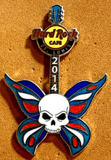 HARD ROCK CAFE ST LOUIS 2014 BUTTERFLY SKULL GUITAR LE 300 PIN picture