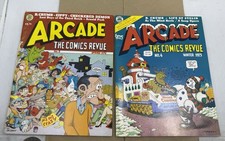 Arcade The Comics Revue Lot #4 #5 1975 1976 Print Mint Underground Comix R Crum picture