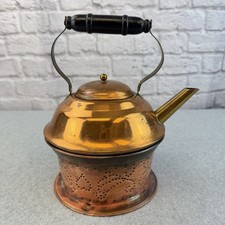 Vintage Pfaltzgraff Village Coppercraft Guild Copper Teapot Warmer USA picture