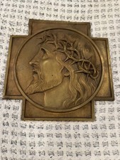 Vintage Art Deco French Bronze Signed M. Thomas of Ecce Homo (Jesus Crown of Tho picture