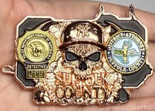 💥Delta Design Suffolk County Gang Task Force New York Challenge Coin In Box picture