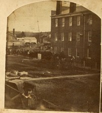 Mount Morris, New York: ~1860 Downtown; Crowd at Event [Joki collection] NY E350 picture
