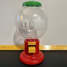 Vintage M&M’s Candy Dispenser Gumball Machine Style, 1991 Collectible picture