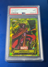2024 Topps Chrome Marvel #2 Mephisto Doom Spider Wolverine YELLOW SAPPHIRE /75 picture