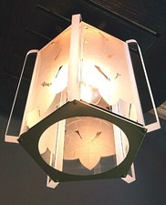 Vintage Original 1980s Fredrick Ramond Pop Art Modern Ceiling Light Fixture picture