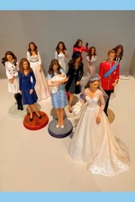 Kate Middleton Hamilton Collection Future Princess Figurines Dolls Lot Wedding picture