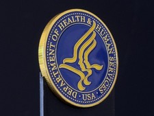 U.S. Department of Health and Human Services HHS Challenge Coin picture