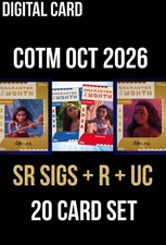 COTM CHARACTER OF MONTH MOANA SR SIGNATURE+R+UC 20 CARD SET TOPPS DISNEY COLLECT picture