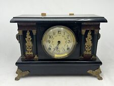 Vintage 1920’s Sessions Mantel Clock - Metal Claw Feet, Deco Pillars picture