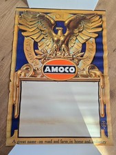 Vintage 1940's Amoco Oil Store Display Calendar - Winged Eagle J.C. Leyendecker picture