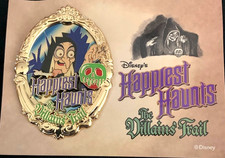 2025 Disneyland Old Hag Posion Apple Happy Haunts The Villains Trail LR Tour Pin picture